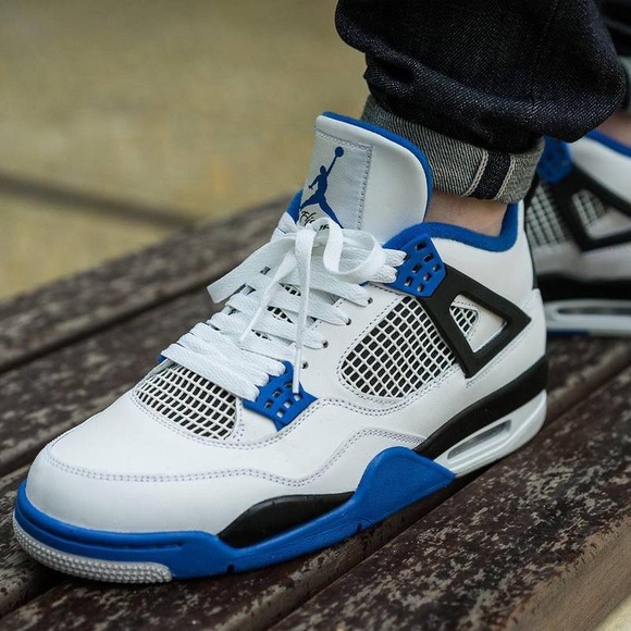 *SOLD* Jordan 4 Retro Motorsport Varsity Blue - Picture 2 of 6